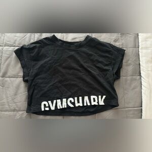 Black Gymshark Crop tshirt